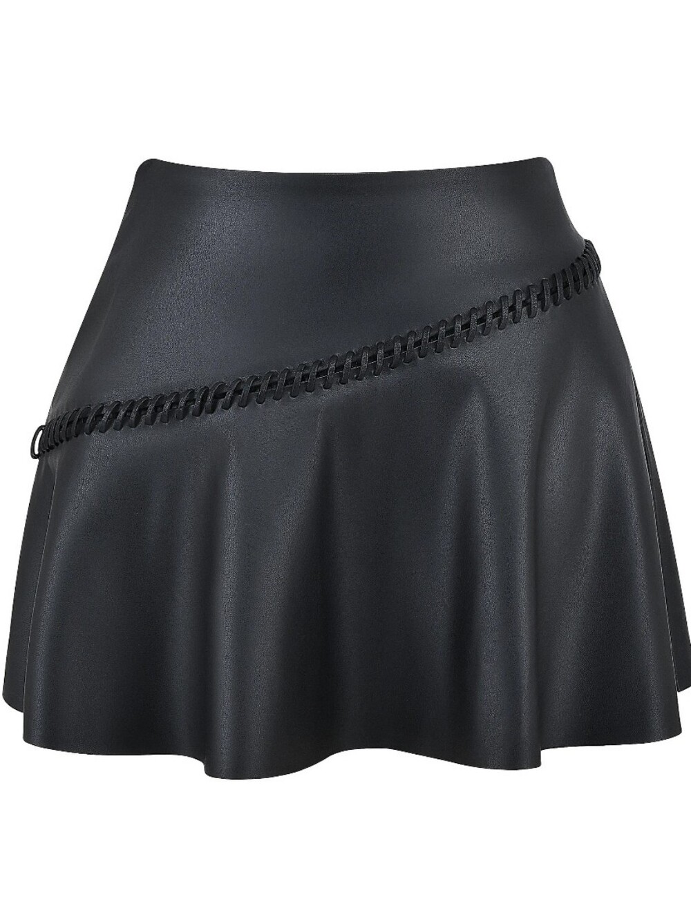 House Of Cb Nova  Faux Leather Mini Skirt Size Large